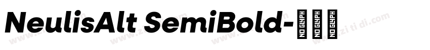 NeulisAlt SemiBold字体转换
